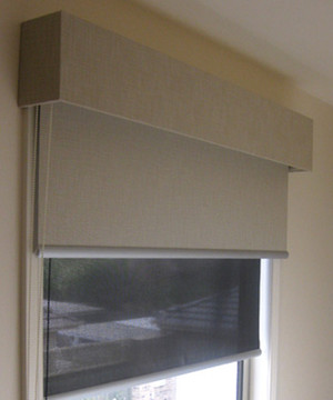 New World of Blinds Pic 3 - Holland blinds with the pelmet to compliment the room