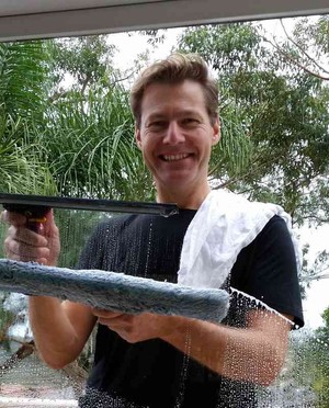 Window Washing Man Pic 2 - Me Cleaning Windows