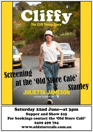 Old Store Cafe Pic 4 - Screening at the Cafe Cliffy the movie