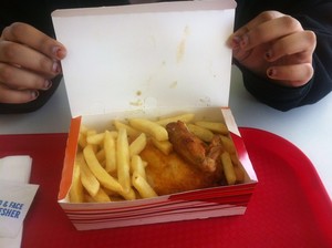 Red Rooster Pic 4 - Quarter chicken and chips