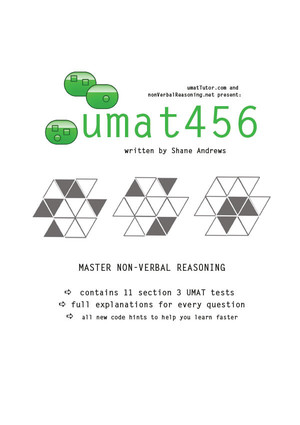 umat tutor Pic 4 - umat456 front cover umat text book with over 456 questions all with explanations a code hints section umat methods explained and full page worked examples section