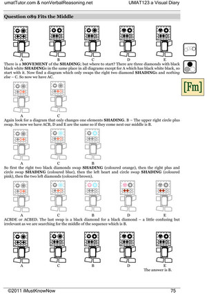 umat tutor Pic 3 - a page from umat123 showing with colour how easy it is to follow the elements that are changing