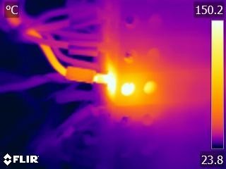 Metro Thermal Imaging Pic 1 - Dangerous hotspot and potential fire hazard found by our technicians