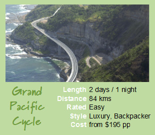 Australian Cycling Holidays Pic 1 - Grand Pacific Cycle