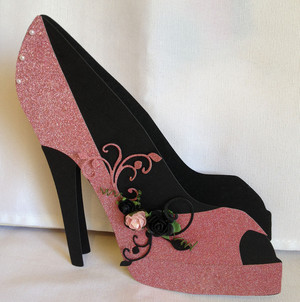 Klassic Kards & Gifts Pic 5 - Pink Sparkle shoe