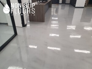 Non-Slip Floors Australia Pic 3 - Epoxy Cloud Effect Commercial