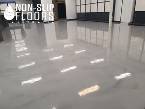 Non-Slip Floors Australia Pic 5 - Epoxy Cloud Effect Commercial