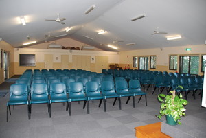 Mount Schoenstatt Spirituality Centre Pic 4 - Family Hall provides a conference space in a quiet rural setting with all the modern conveniences and includes a kitchenette air conditioning audio and visual equipment The Hall provides seating for 130150 in theatre style Catering options available