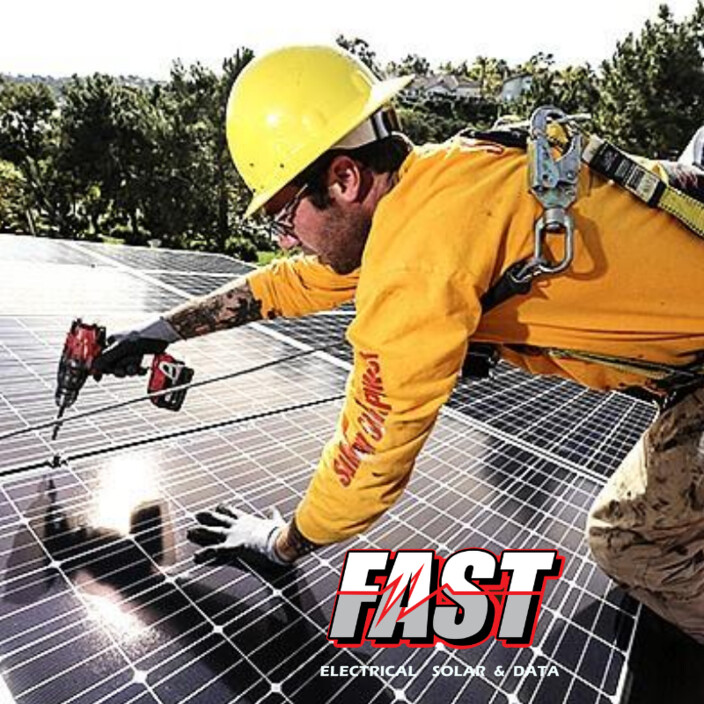 Fast Electrical Solar & Data Pic 1 - Commercial Residential Solar Installations