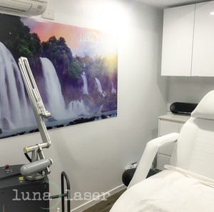 Luna Laser Pic 4 - Come in and visit our treatment room while getting a relaxing skin rejuvenation or tattoo removal