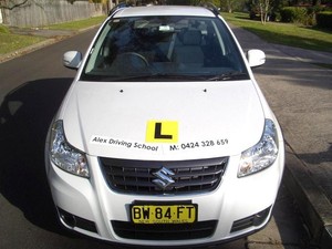 Alex Driving Lessons Pic 2 - Alex Driving School instructors car white Suzuki SX4