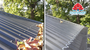 Leafsmart Gutter Guard Pic 2 - Corrigated roof Profile fiiter with Leafsmart