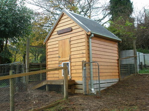 I B Maintenance Service Pic 3 - Pig Shelter Note Shingle Roof