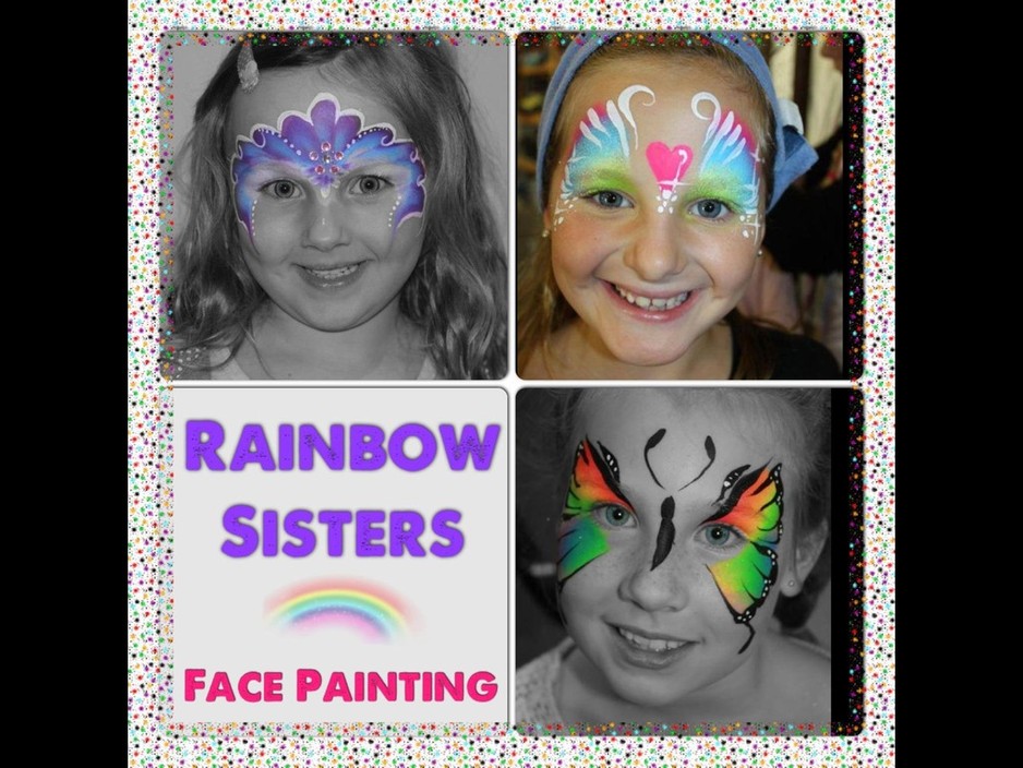 Rainbow Sisters Face painting Pic 1