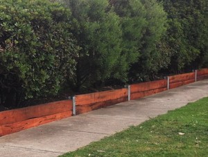 R Keeley Pic 5 - Low retaining wall installation