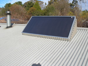 Asciak Solar Air Heating Pic 4 - solrheating panel on the roof syphoning the suns free energy right into your home