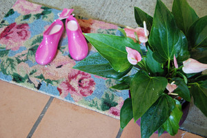 Gardenway Home & Garden Pic 4 - Funky door mats gummie gum boots and indoor plants