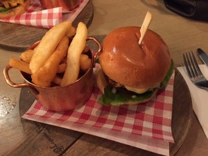 East Village Pic 4 - cheese burger and chips