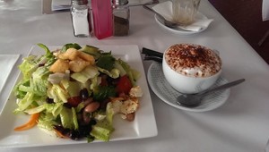 La Festiva Pic 5 - ceaser salad and coffee