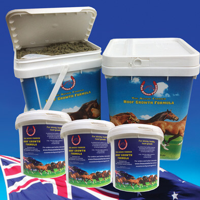 The Aussie Farrier Pic 1 - The Aussie Farrier Hoof Growth supplement buckets