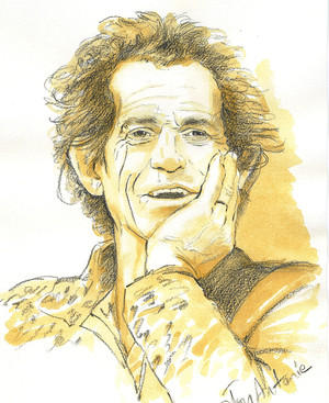 JOY ANTONIE ART Pic 2 - Portrait of Keith Richards