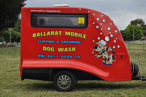 Ballarat Mobile Dog Wash Clipping & Grooming Pic 2 - Ballarat Mobile Dog Wash Trailer