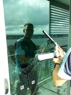 Adams Family Window Cleaning Pic 4 - Getting the job done