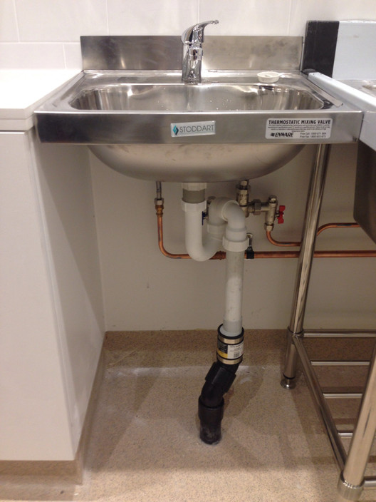 Capri Supermarket Pic 1 - Hand wash basin TMV installation Rice Haus