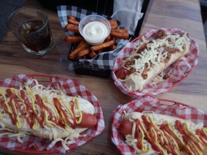 The Manhattan Line Pic 2 - hot dogs galore on the menu