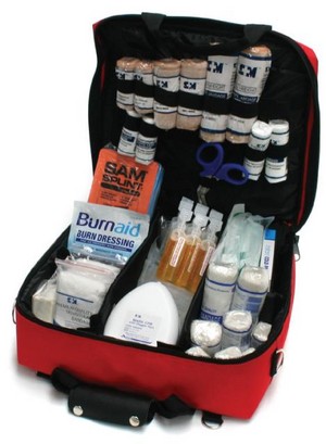 Aidkits - First Aid Kits & Supplies Pic 3 - emergency response red first aid kit open