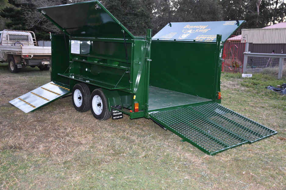 Portway Maintenance Pic 1 - lawn Mowing Trailer manufactured for Jims Mowing