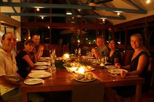 Daintree Wilderness Lodge Pic 4 - communal dining in the low season