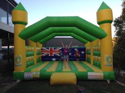 Paradise Jumping Castles Pic 1 - Adults Aussie Jumping Castle