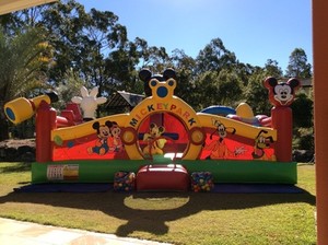 Paradise Jumping Castles Pic 3 - Mickey Castle suitable for younger children