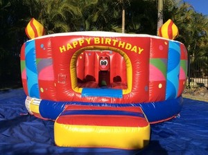 Paradise Jumping Castles Pic 5 - Toddles Birthday cake castle