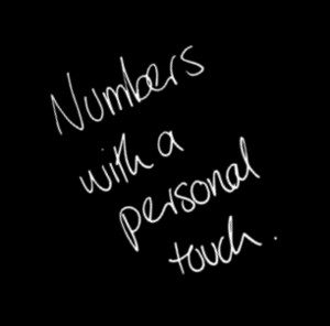 Black And White Finance Pic 4 - Numbers with a personal touch