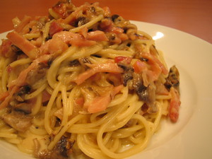 Choice Gourmet Pizza Pic 5 - spaghetti carbonara