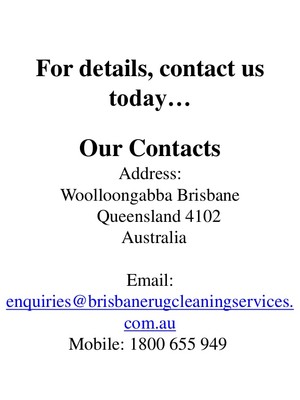 Brisbane Rug Cleaning Services Pic 4