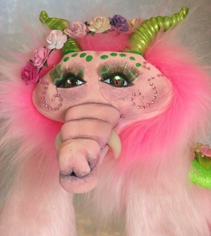 Enchanted Crafts Pic 3 - Pinklime fur dragon