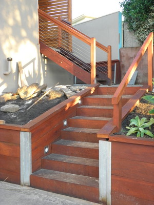 Beechmore Building Solutions Pic 2 - Red Ironbark Staircase