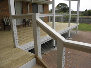 Beechmore Building Solutions Pic 5 - Treated Pine DeckingSS Wire Balustrading