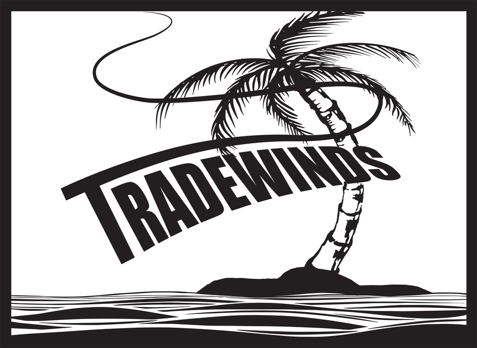 Tradewinds Web Design Pic 1 - Tradewinds South Coast trademarked logo palm tree with the whitest sand in the world