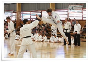 Pacific International Taekwondo Pic 3 - Jumping kicks