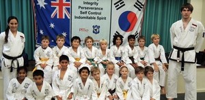 Pacific International Taekwondo Pic 4 - Junior students after training