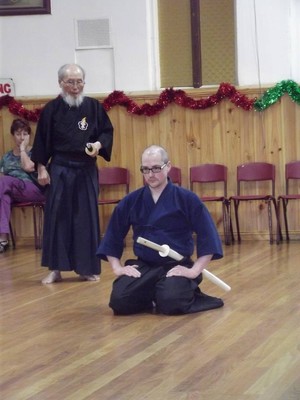 Hokushin Shinoh Ryu Iaido - Bendigo Pic 4 - Damien Sensei with Suseki Shihan Goho Wonho Chong