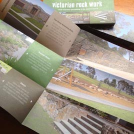 Design Macedon Ranges Pic 2 - Brochure Design for Brock and Rowena at Victorian Rock Work Woodend