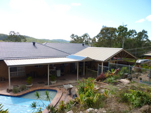 GC Patios Pic 5 - Twin gable with flat roof