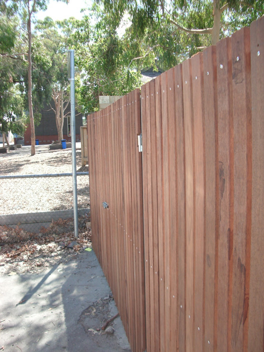 Ants Timber and Steel Fencing Pic 1 - leaf gates in merbau