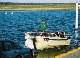 Lakes Beachfront Holiday Retreat Pic 2 - Boat Ramp on Lake Tyers