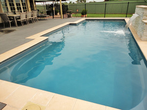 Coral Reef Pools Pic 5 - Contemporary Design with stacking stone water feature